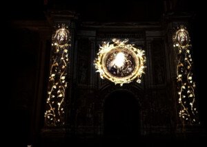 Videomapping de la Encarnación sobre la fachada de la Catedral de Granada
